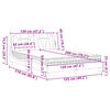 vidaXL Bett "Viana" mit Matratze Schwarz 120x200 cm Kunstleder