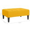 vidaXL Fu&szlig;hocker Gelb 78x56x32 cm Samt