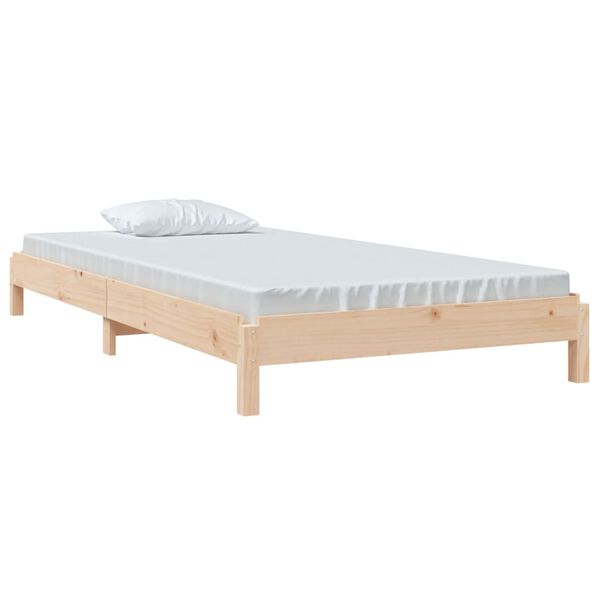 vidaXL Stapelbett 90x190 cm Massivholz Kiefer