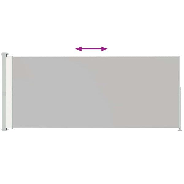 vidaXL Seitenmarkise Ausziehbar 200x500 cm Creme