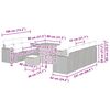 vidaXL Garten-Sofa-Set 10 pcs Schwarz Poly-Rattan