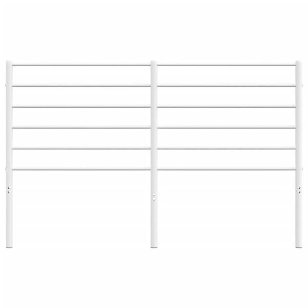 vidaXL Ersatz-Kopfteil Metall Wei&szlig; 160 cm