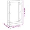 vidaXL Kaminholzregal 60x25x100 cm Massivholz Kiefer