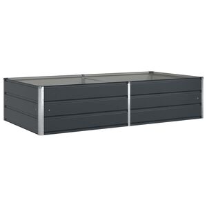 vidaXL Pflanzk&uuml;bel Anthrazit 195 x 100 x 45 cm Verzinkter Stahl