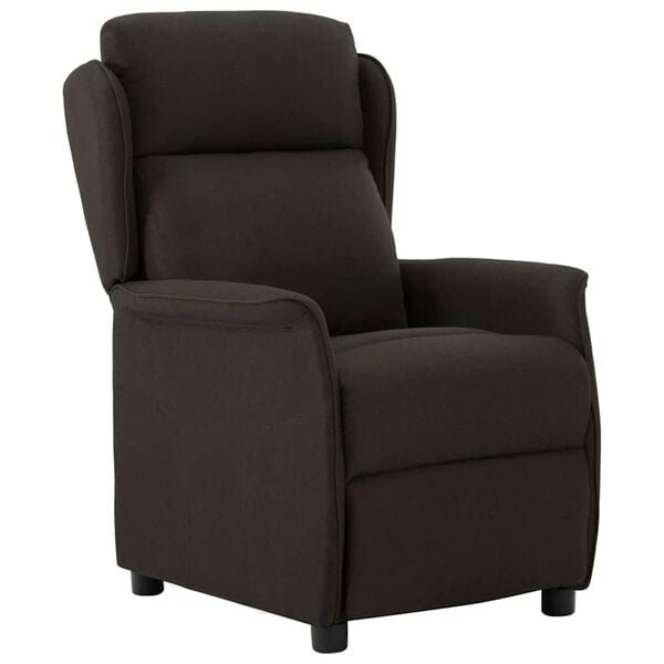 vidaXL Liegestuhl Dunkelbraun 66,5 x 94 x 101,5 cm Polyester