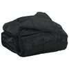 vidaXL Sommerdecke Schwarz 200 x 240 cm Satin und Mikrofaser