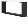 vidaXL Highboard Hochglanz-Wei&szlig; 34,5x34x180 cm Holzwerkstoff