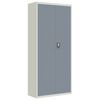 vidaXL Aktenschrank Hellgrau und Dunkelgrau 90x40x200 cm Stahl
