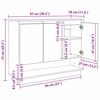 vidaXL Sideboard Altholz 97 x 29 x 75 cm Holzwerkstoff