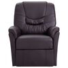 vidaXL Massagesessel Braun Kunstleder
