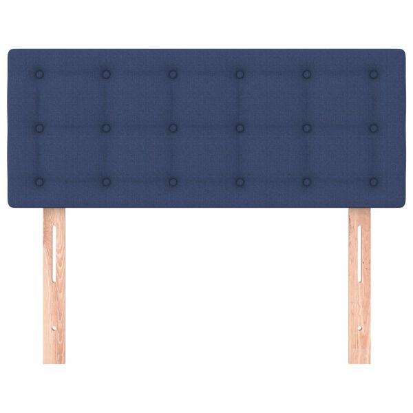 vidaXL Kopfteil Blau 100x5x78/88 cm Stoff