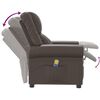 vidaXL Massagesessel Braun Gl&auml;nzendes Kunstleder
