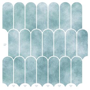 vidaXL Federfliese 10 pcs Gr&uuml;n 30 x 30 cm Polyurethan und PET