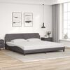 vidaXL Bettgestell "Dover" Grau 200x200 cm Kunstleder