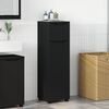 vidaXL Badezimmerschrank Schwarz 30,5 x 30 x 101 cm Holzwerkstoff