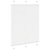 vidaXL Plissee Wei&szlig; 105x100 cm Stoffbreite 104,4 cm Polyester