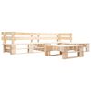 vidaXL 4-tlg. Garten-Paletten-Sofagarnitur Holz Natur