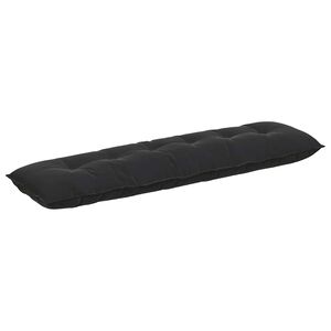 vidaXL R&uuml;ckenkissen Schwarz 180 x 50 cm Cordstoff