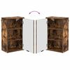 vidaXL Badezimmerschrank mit T&uuml;r Ger&auml;ucherte Eiche 39 x 23,5 x 65 cm