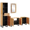 vidaXL Badezimmer Sets mit Schubladen mit Regal Natur Massivholz Mango