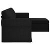 vidaXL Sofa Schwarz Gesamtabmessungen: 245 x 138 x 80 cm (B x T x H)
