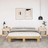 vidaXL Massivholzbett ohne Matratze 140x190 cm Eichenholz