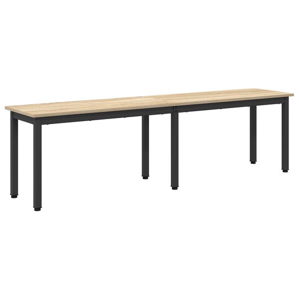 vidaXL Bank Sonoma 160 x 35 x 45 cm Holzwerkstoff