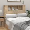 vidaXL Kopfteil mit Ablagen Sonoma-Eiche 120x18,5x102,5 cm