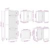 vidaXL 14-tlg. K&uuml;chenschrank-Set Lucca Grau Sonoma Holzwerkstoff