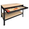 Practo Home Werkbank mit Schublade Schwarz und Holz