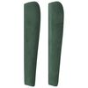 vidaXL Boxspringbett mit Matratze Dunkelgr&uuml;n 90x190 cm Samt