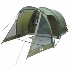 vidaXL H&uuml;tten-Zelt 4 Personen Olivgr&uuml;n Polyester und Stahl