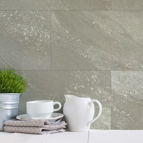 Grosfillex Wandfliesen Gx Wall+ 11 Stk. Stein 30x60 cm Greige