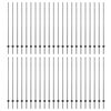 vidaXL Eingebetteter Zaunpfosten 44 pcs Grau 200 cm