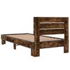 vidaXL Bettgestell R&auml;uchereiche 100x200 cm Holzwerkstoff und Metall
