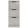 vidaXL Sideboards 2 Stk. Betongrau 30x30x70 cm Holzwerkstoff