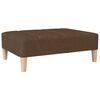 vidaXL Schlafsofa 2-Sitzer mit Hocker Braun Stoff