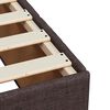 vidaXL Boxspringbett mit Matratze Dunkelbraun 120x200 cm Stoff