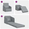 vidaXL Schlafsofa Hellgrau 65 x 80 x 83 cm Stoff