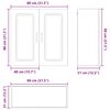 vidaXL K&uuml;chenschrank mit Speicher Kalmar Artisan-Eiche 80 x 31 x 80 cm