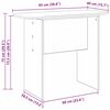 vidaXL Konsolentisch Hochglanz Wei&szlig; 93 x 40 x 75 cm Holzwerkstoff