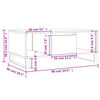 vidaXL Couchtisch Grau Sonoma 90x50x36,5 cm Holzwerkstoff