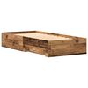 vidaXL Bettgestell mit Schubladen Altholz 100 x 200 cm Holzwerkstoff