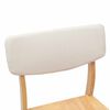 vidaXL Esszimmerst&uuml;hle 2 pcs Natur 48 x 49 x 95 cm Massives Gummiholz