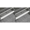 vidaXL Lineare Duschrinnen 2 Stk. Wellen 1030 x 140 mm Edelstahl