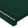 vidaXL LED Kopfteil Dunkelgr&uuml;n 180x5x78/88 cm Samt