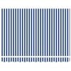 vidaXL Einziehbare Markise Blau und Wei&szlig; 350 x 250 cm