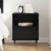 vidaXL Nachttisch Schwarz Eichen-Optik 40 x 35 x 50 cm Holzwerkstoff