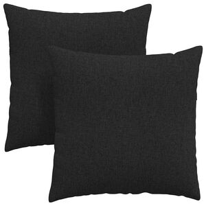 vidaXL Sofakissen 2 pcs Schwarz 60 x 60 cm Stoff