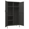vidaXL Kleiderschrank Anthrazit 90x50x180 cm Stahl